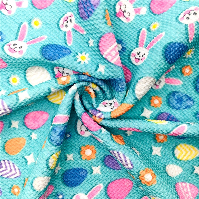 Easter Bunny Textured Liverpool/ Bullet Fabric with a textured feel