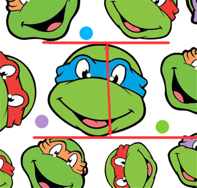 Teenage Mutant Ninja Turtles Litchi Printed Faux Leather Sheet