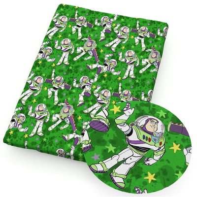 Buzz Lightyear Toy Story Bullet Textured Liverpool Fabric