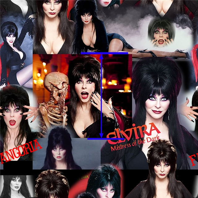 Elvira Halloween Bullet Textured Liverpool Fabric