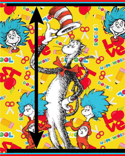 Dr Seuss Textured Liverpool/ Bullet Fabric with a textured feel