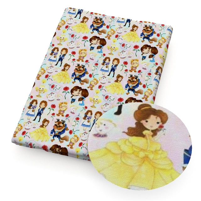 Beauty and the Beast Bullet Textured Liverpool Fabric