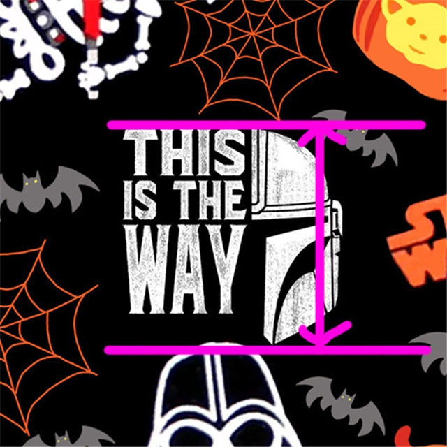 Star Wars Litchi Halloween Printed Faux Leather Sheet