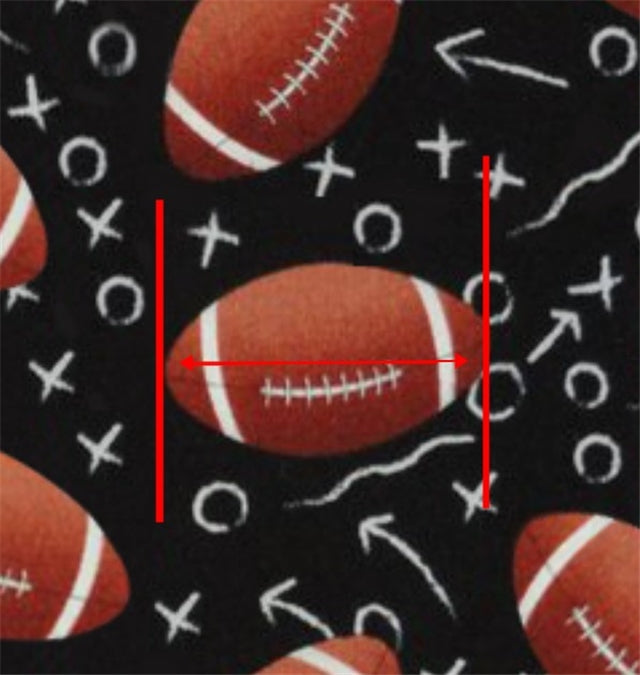 Football Litchi Printed Faux Leather Sheet