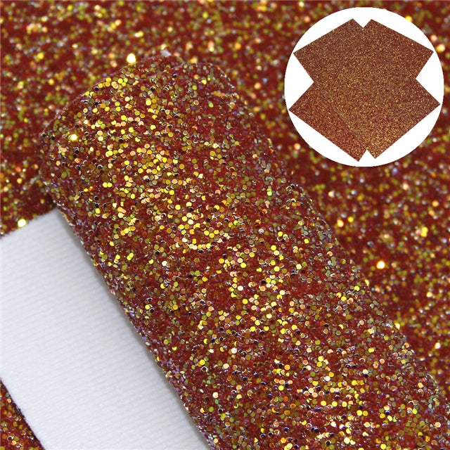 Chunky Glitter Printed Faux Leather Print Sheet