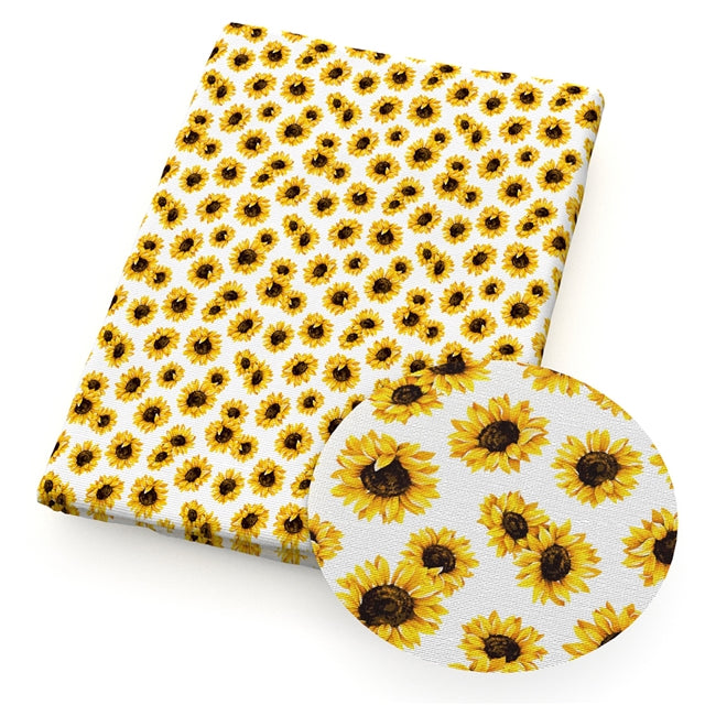 Sunflowers Textured Liverpool/ Bullet Fabric