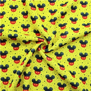 Mickey Mouse Bullet Textured Liverpool Fabric