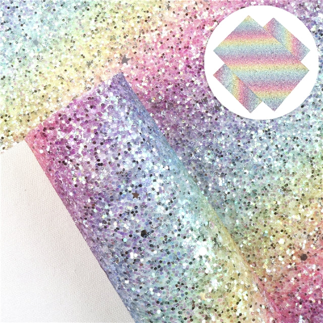 Rainbow Chunky Glitter Print Sheet