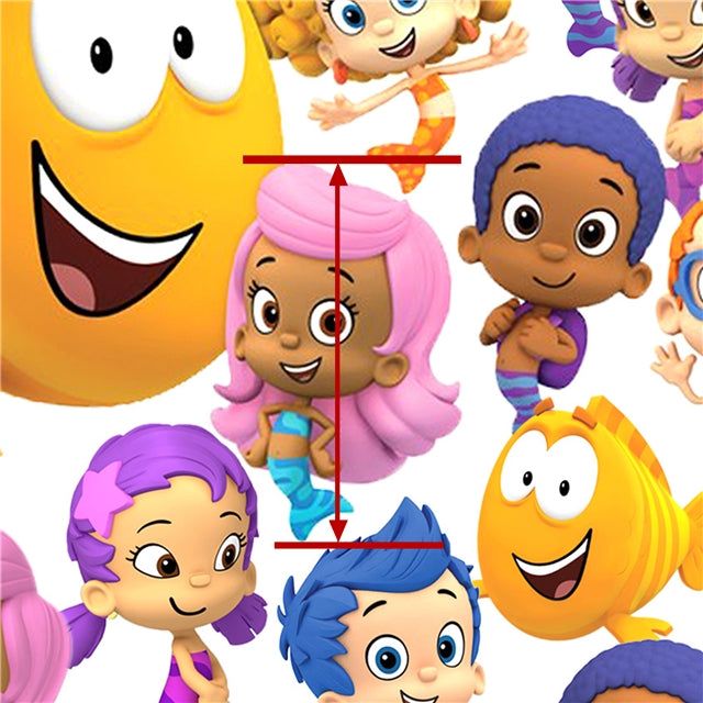 Bubble Guppies Textured Liverpool/ Bullet Fabric with a textured feel