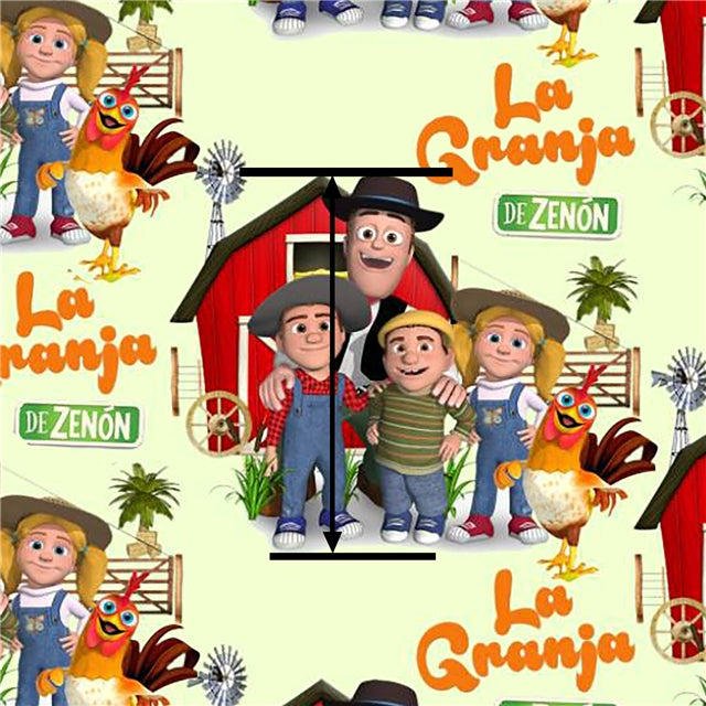 La Granja Farm Family Printed Faux Leather Sheet