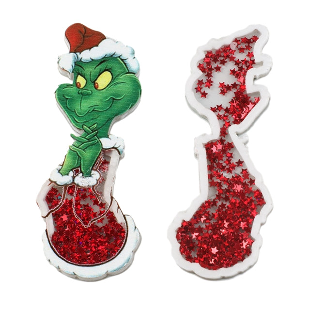 The Grinch Dr Seuss Quicksand Sequin Resin