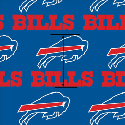 Buffalo Bills Football Textured Liverpool/ Bullet Fabric with a textured feel