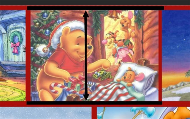 Winnie the Pooh Christmas Litchi Printed Faux Leather Sheet