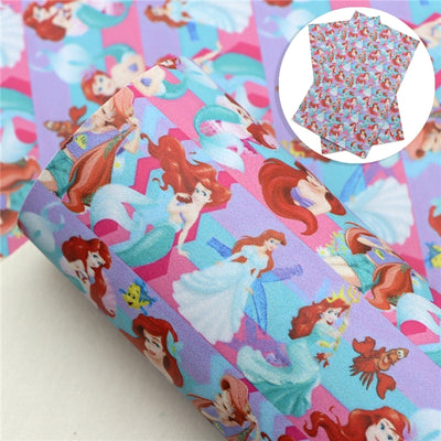 Ariel Litchi Printed Faux Leather Sheet Litchi has a pebble like feel with bright colors