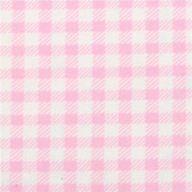 Pink and White Plaid Glitter Double Sided Faux Leather Sheet