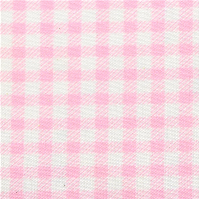 Pink and White Plaid Glitter Double Sided Pattern Faux Leather Sheet