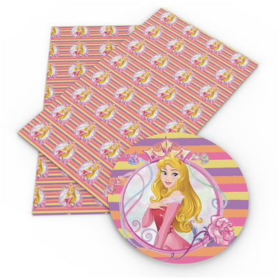 Princess Aurora Printed Faux Leather Sheet