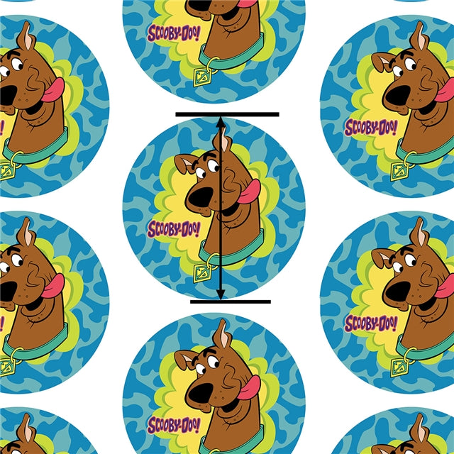 Scooby Doo Litchi Printed Faux Leather Sheet