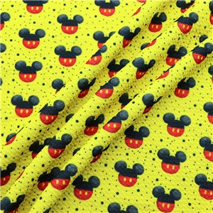 Mickey Mouse Bullet Textured Liverpool Fabric