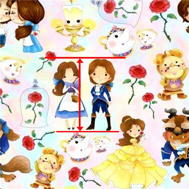 Beauty and the Beast Bullet Textured Liverpool Fabric