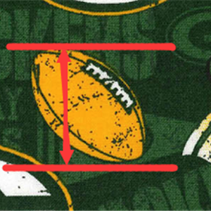 Packers Football Litchi Printed Faux Leather Sheet