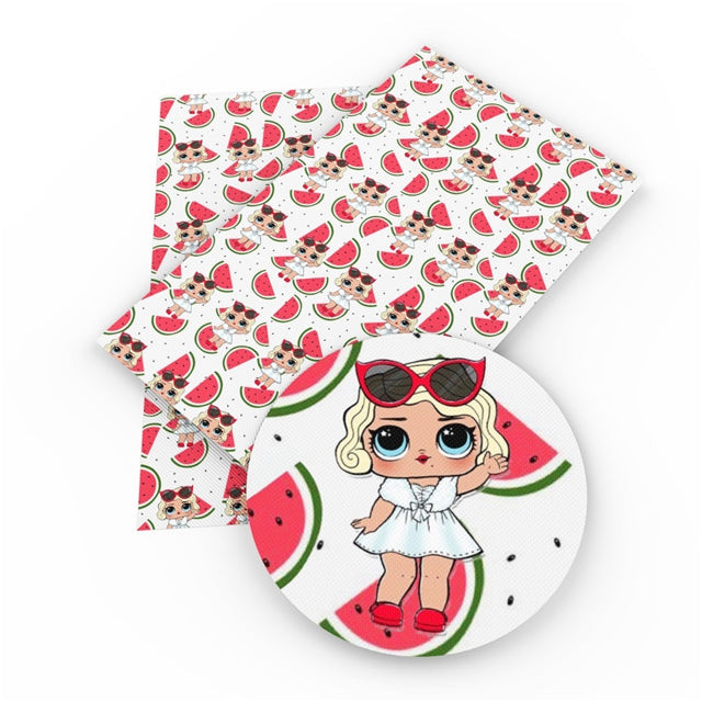 LOL Surprise Watermelon Bullet Textured Liverpool Fabric