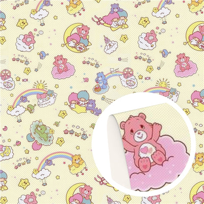 9x12, Stitch Synthetic Leather, Custom Leather Sheets, Care Bear Stitch  Leather, Floral Leather, Disney Character Leather, DIY Leather Crafts,  Leather for Bows, Faux, Glitter, Patent, Vinyl, Litchi, 1 Sheet -  Jennifer's Goodies Galore