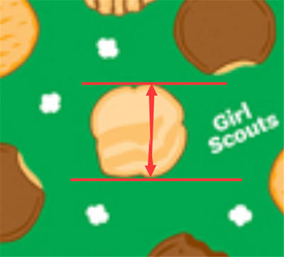 Girl Scout Cookies Litchi Printed Faux Leather Sheet Litchi has a pebble like feel with bright colors
