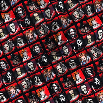 Scary Movies Halloween Printed Bullet Textured Liverpool Fabric