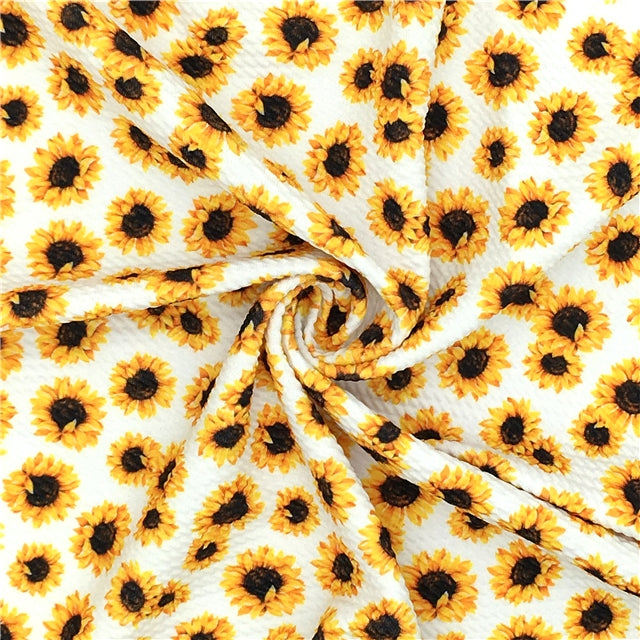 Sunflowers Textured Liverpool/ Bullet Fabric