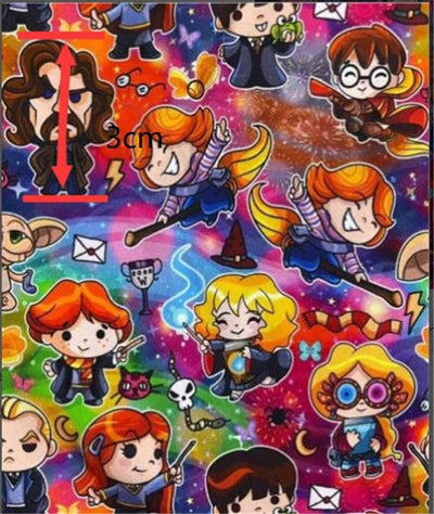 Harry Potter Characters Litchi Printed Faux Leather Sheet