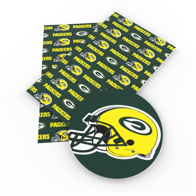 Packers Football Litchi Faux Leather Print Sheet