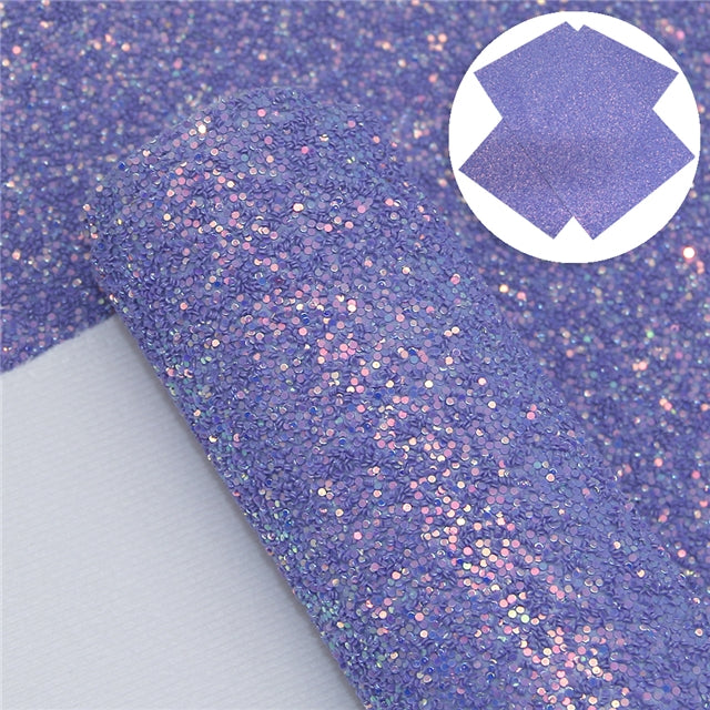 Chunky Glitter Printed Faux Leather Print Sheet