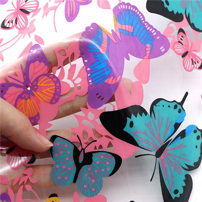 Butterflies Printed See Through Vinyl ,Clear, Transparent Vinyl Sheet