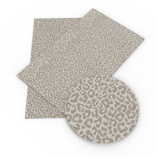 Leopard Litchi Printed Faux Leather Sheet Litchi has a pebble like feel with bright colors