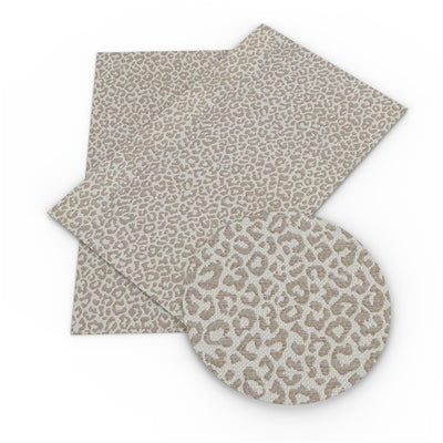 Leopard Litchi Printed Faux Leather Sheet Litchi has a pebble like feel with bright colors
