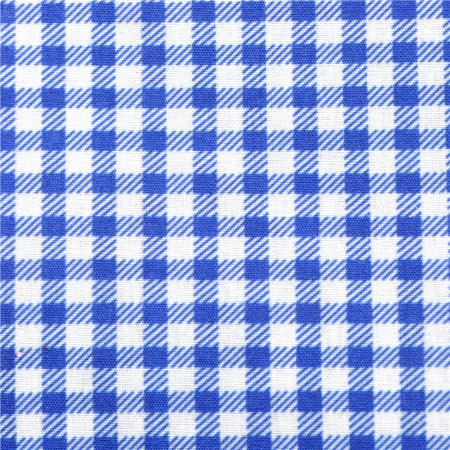 Blue and White Plaid Glitter Double Sided Printed Faux Leather Sheet