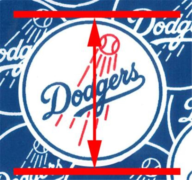 Dodgers Baseball Litchi Faux Leather Print Sheet