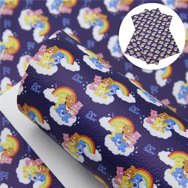 Care Bears Litchi Printed Faux Leather Sheet