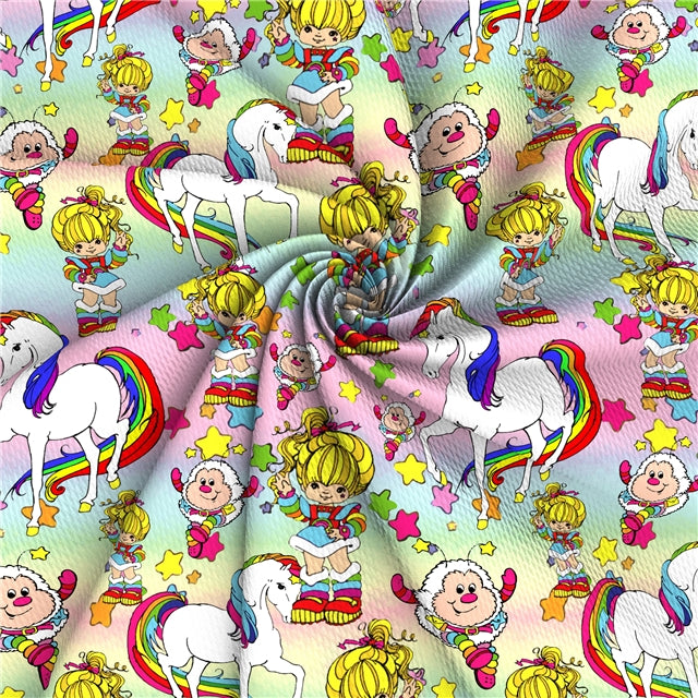 Rainbow Brite Textured Liverpool/ Bullet Fabric