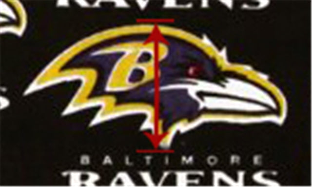 Ravens Football Printed Faux Leather Sheet