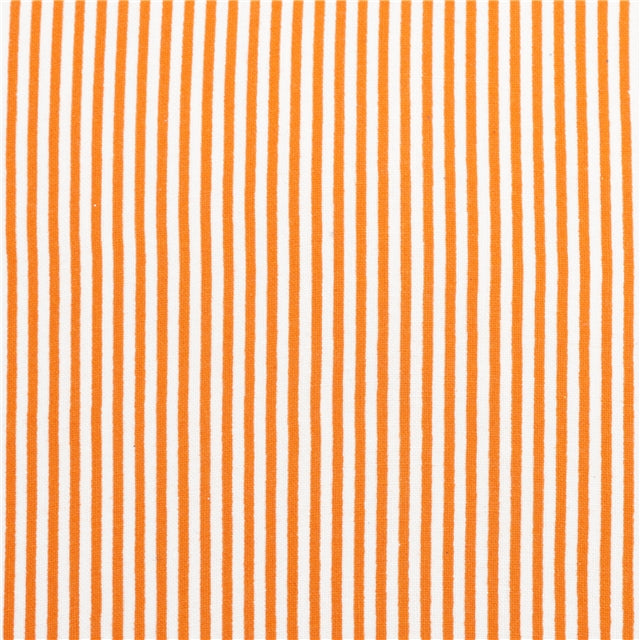 Orange and White Stripes Glitter Double Sided Pattern Faux Leather Sheet